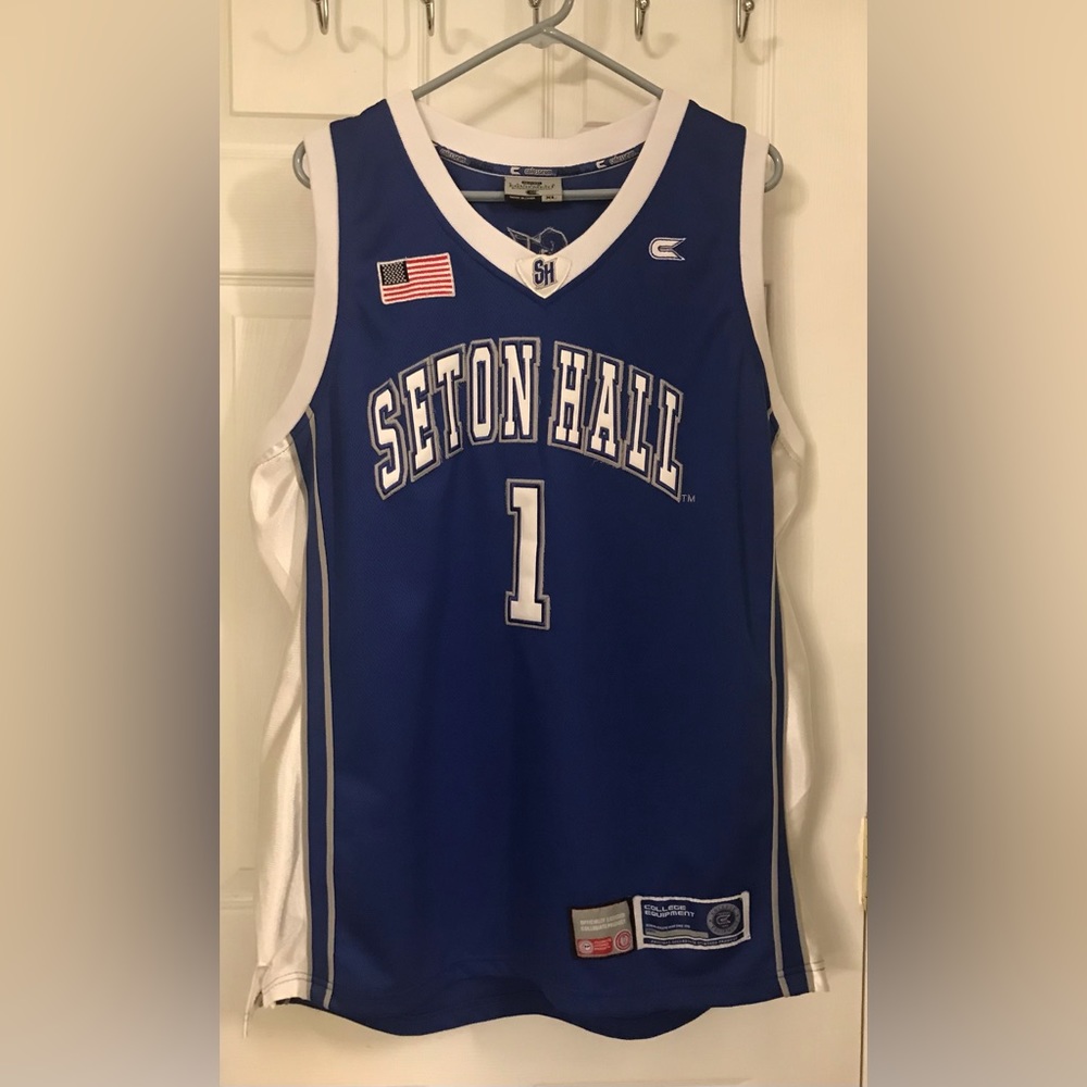 Colosseum Athletics Seton Hall Basketball Jersey - Blue/white - size Mens XL